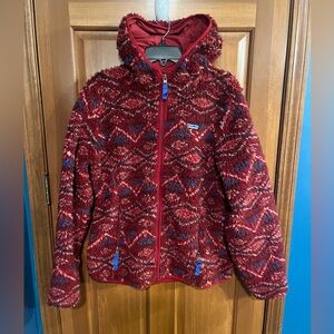 Patagonia Aiyana Red Retro X Zip Up Fleece